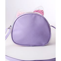 Babyhug Glitter Sling Bag - Purple