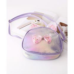 Babyhug Glitter Sling Bag - Purple