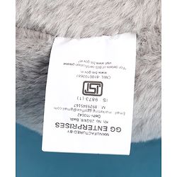 Babyhug Plush Teddy Bear Soft Toy with Muffler for Kids|Huggable Stuffed Bear|Enhances Imagination & Emotional Growth|Perfect for Snuggles, Playtime & Gifting|BIS Certified|Height-40 cm|Grey