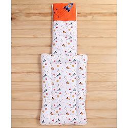 Babyhug Premium Muslin Sleeping Bag Rocket Print - Multicolor