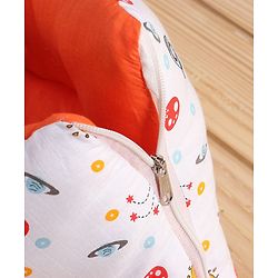 Babyhug Premium Muslin Sleeping Bag Rocket Print - Multicolor
