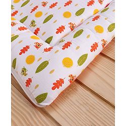 Babyhug Premium Muslin Sleeping Bag Racoon Print - Orange