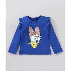 Babyhug Cotton Knit Full Sleeves T-Shirts Disney's Minnie & Daisy Printed Pack of 2 - Multicolour