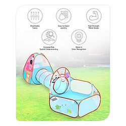 Babyhug Fun Amusement Park 3 in 1 Pool Play Tent House - Blue