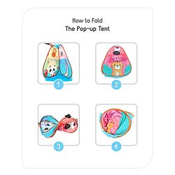 Babyhug Fun Amusement Park 3 in 1 Pool Play Tent House - Blue