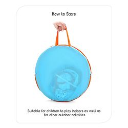 Babyhug Fun Amusement Park 3 in 1 Pool Play Tent House - Blue