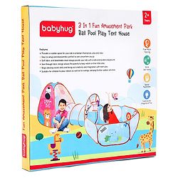 Babyhug Fun Amusement Park 3 in 1 Pool Play Tent House - Blue