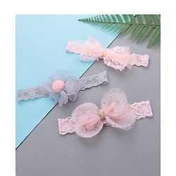 Babyhug Free Size Headband Set of 3 - Multioclour
