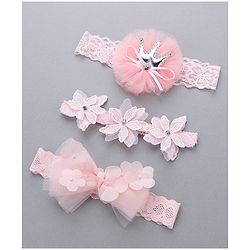 Babyhug Free Size Head Band Set of 3 - Multicolour