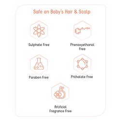 Babyhug Advanced Sensitive Peach Milk Shampoo No Tear Formula Suitable For Newborn Baby - 50 ml