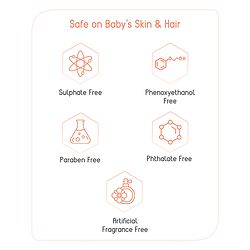 Babyhug Advanced Sensitive Peach Milk Head to Toe Wash Extra Gentle No Tear Formula For Sensitive Baby 2 In 1 Shampoo & Body Wash - 50 ml