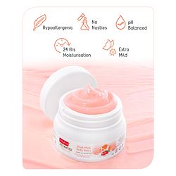 Babyhug Advanced Sensitive Peach Milk Butter - 100 g, For Sensitive Face and Body, Light Cream Texture