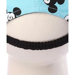 Babyhug Baby Cap Mickey Mouse Print Blue - Diameter 15.5 cm