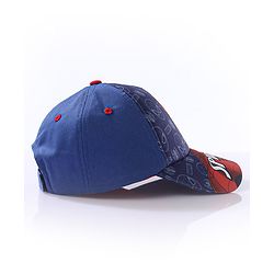 Babyhug Baby Summer Cap Spiderman Print Multicolor - Diameter 17.5 cm - 50 Multi Color