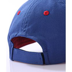 Babyhug Baby Summer Cap Spiderman Print Multicolor - Diameter 17.5 cm - 52 Multi Color