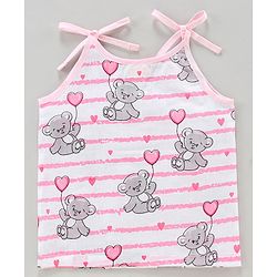 Babyhug 100 % Cotton Sleeveless Jhablas Pack of 3- Pink
