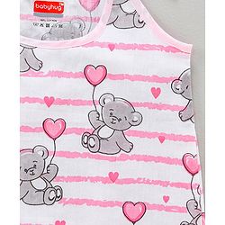 Babyhug 100 % Cotton Sleeveless Jhablas Pack of 3- Pink