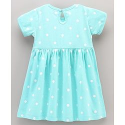 Babyhug 100% Cotton Full Sleeves Frocks Text Print Pack of 2 - Pink Turquoise