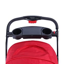 Babyhug Wander Buddy Stroller With Rear Parent Utility Box With Cup Holder - Red