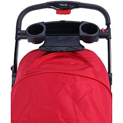 Babyhug Wander Buddy Stroller With Rear Parent Utility Box With Cup Holder - Red