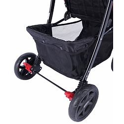 Babyhug Wander Buddy Stroller With Rear Parent Utility Box With Cup Holder - Red