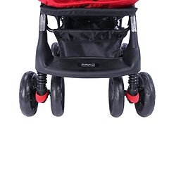 Babyhug Wander Buddy Stroller With Rear Parent Utility Box With Cup Holder - Red