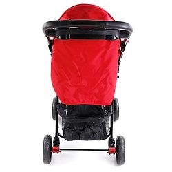 Babyhug Wander Buddy Stroller With Rear Parent Utility Box With Cup Holder - Red