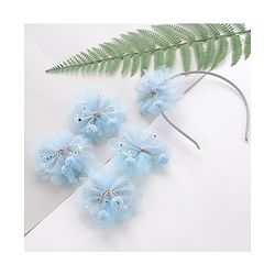 Babyhug Hair Accessories Combo Pack of 5 - Blue