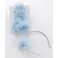 Babyhug Hair Accessories Combo Pack of 5 - Blue