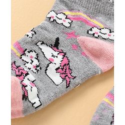 Cute Walk by Babyhug Anti Bacterial Ankle Length Socks Pack of 3 - White Grey