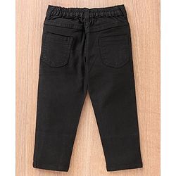 Babyhug Full Length Denim Washed Jeans - Black