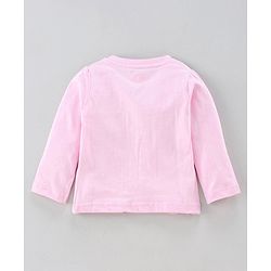 Babyhug Full Sleeves Night Suit Bunny Print - Light Pink White