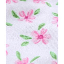 Babyhug Full Sleeves Night Suit Bunny Print - Light Pink White