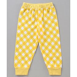 Babyhug Short Sleeves Night Suit Pineapple Print - White Yellow