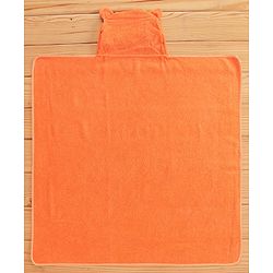 Babyhug Hooded Towel Tiger Graphic - Orange