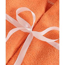 Babyhug Hooded Towel Tiger Graphic - Orange