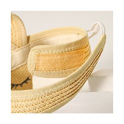 Babyhug Face Design Straw Hat - Beige
