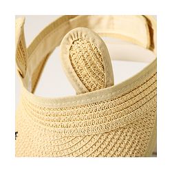 Babyhug Face Design Straw Hat - Beige