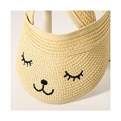 Babyhug Face Design Straw Hat - Beige