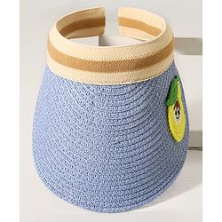 Babyhug Mango Embroidered Straw Hat - Blue