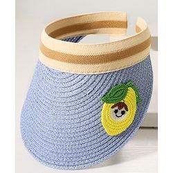 Babyhug Mango Embroidered Straw Hat - Blue