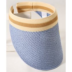 Babyhug Mango Embroidered Straw Hat - Blue