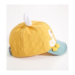 Babyhug Duck Embroided Baseball Cap - Yellow