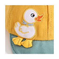 Babyhug Duck Embroided Baseball Cap - Yellow