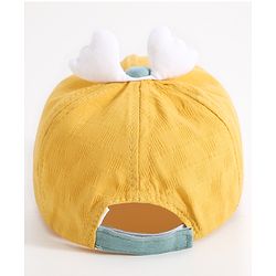 Babyhug Duck Embroided Baseball Cap - Yellow