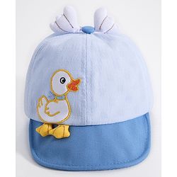 Babyhug Duck Embroided Baseball Cap - Blue