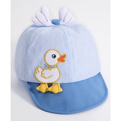 Babyhug Duck Embroided Baseball Cap - Blue