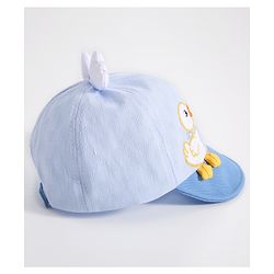 Babyhug Duck Embroided Baseball Cap - Blue