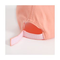 Babyhug Seal Embroided Baseball Cap - Peach (Text Color May Vary)