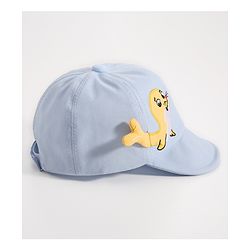 Babyhug Seal Embroided Baseball Cap - Blue